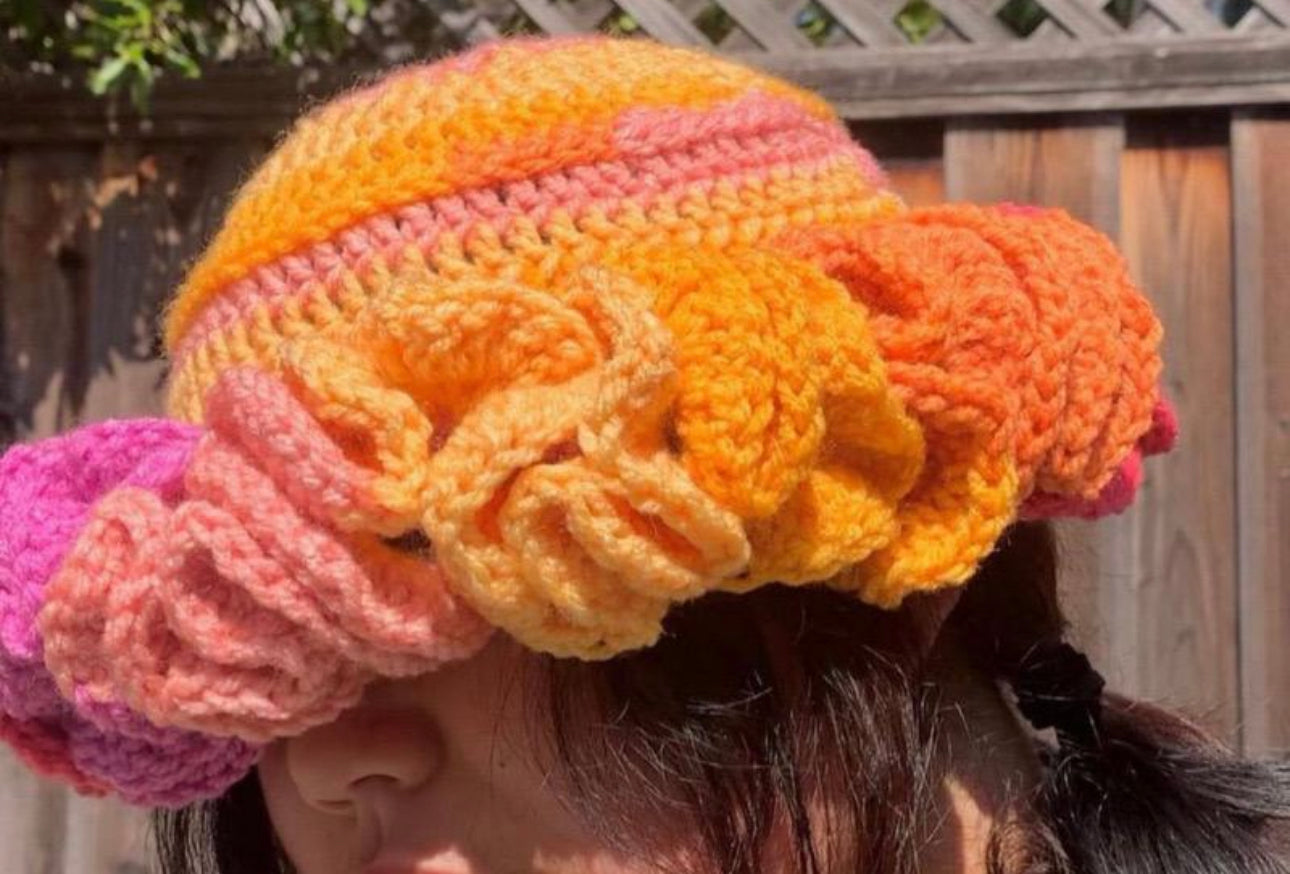 Frilly Knit Hats