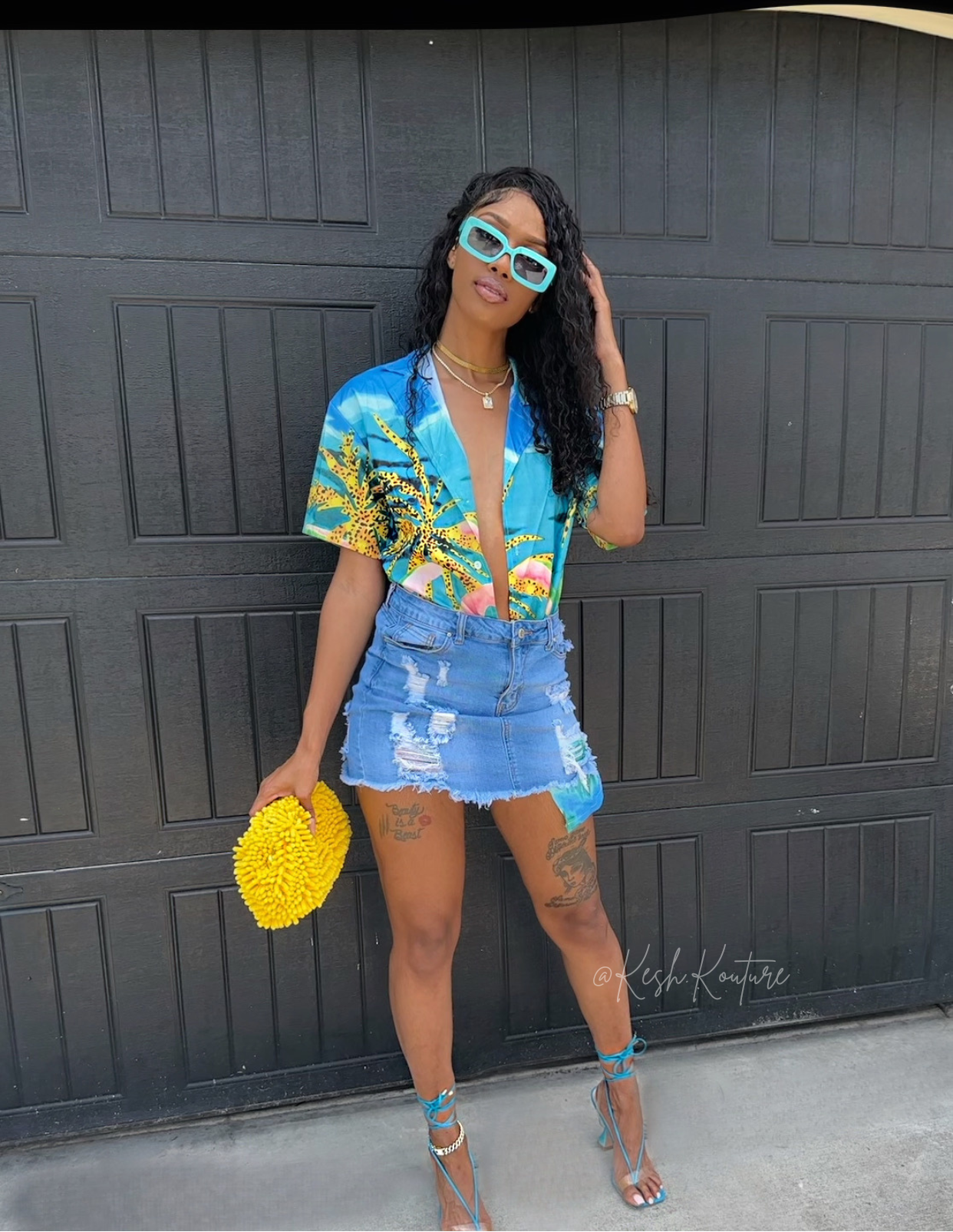 Time For Vacay Tropical Blouse
